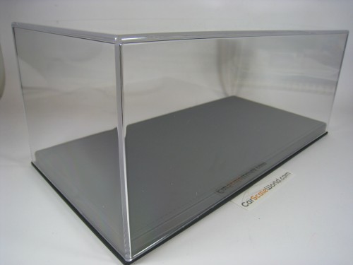 SHOWCASE - DISPLAY CASE + BLACK LEATHER BASE FOR 1/18 BBR