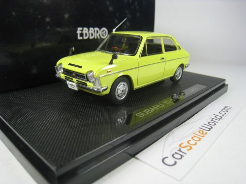 SUBARU FF-1 2 DOOR SPORTS SEDAN 1969 1/43 EBBRO (YELLOW)