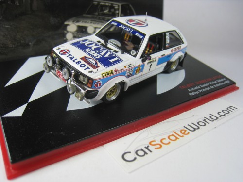 TALBOT SUNBEAM LOTUS RALLY PRINCIPE DE ASTURIAS 1982 A. ZANINI 1/43 IXO ALTAYA