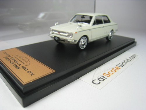 TOYOTA COROLLA 1100 DX 1966 1/43 ALMOST REAL - HACHETTE (WHITE)