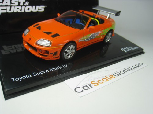 TOYOTA SUPRA FAST AND FURIOUS 1/43 IXO ALTAYA (ORANGE)