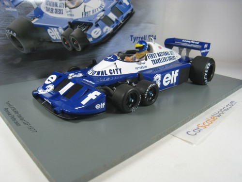 TYRRELL P34 6TH ITALIAN GP 1977 RONNIE PETERSON 1/18 SPARK