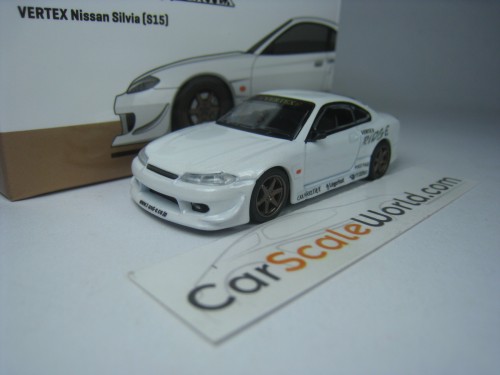 VERTEX NISSAN SILVIA S15 1/64 TARMAC (WHITE)