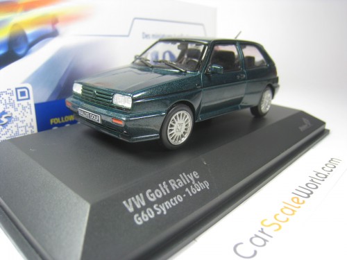 VOLKSWAGEN GOLF RALLYE G60 SYNCRO 1990 1/43 SOLIDO (GREEN)