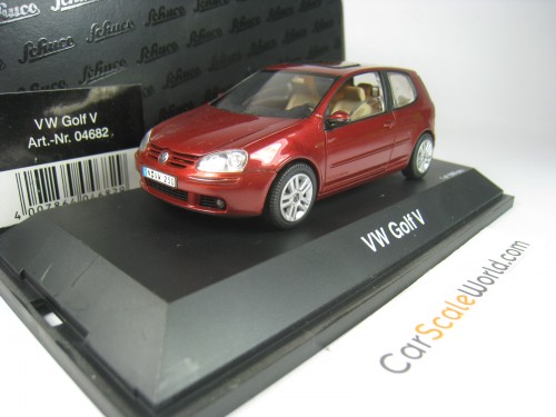 VOLKSWAGEN GOLF V 1/43 SCHUCO (RED METALLIC)