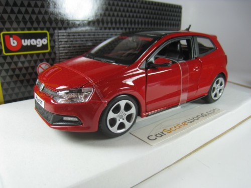 VOLKSWAGEN POLO GTI MK5 1/24 BBURAGO (RED)